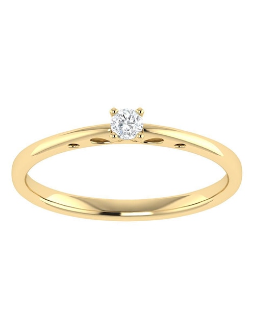 Argolla de oro amarillo 14 k diamante Argolla de oro amarillo 14 k diamante