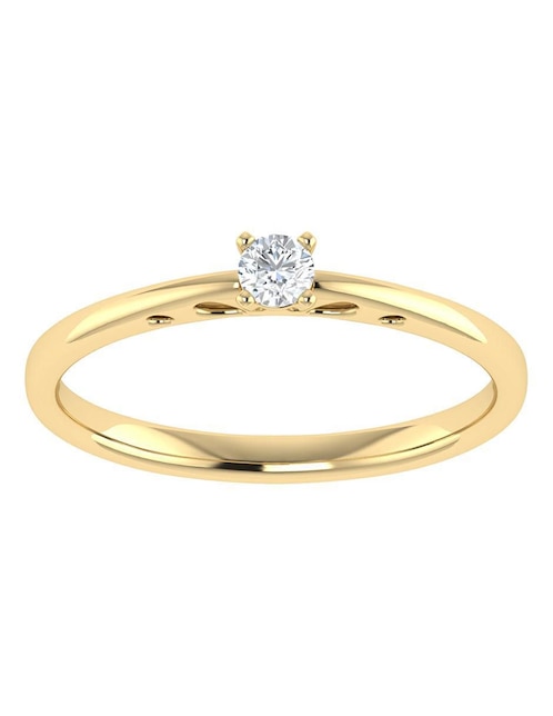 Argolla de oro amarillo 14 k diamante Argolla de oro amarillo 14 k diamante
