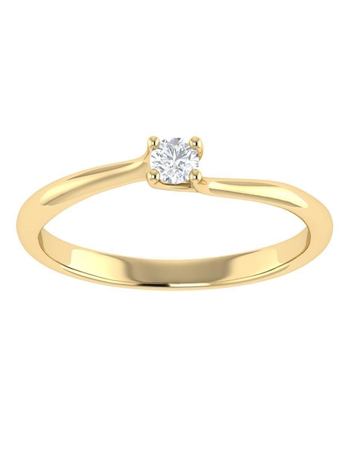 Argolla de oro amarillo 14 k diamante Argolla de oro amarillo 14 k diamante