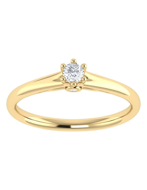 Argolla de oro amarillo 14 k diamante Argolla de oro amarillo 14 k diamante