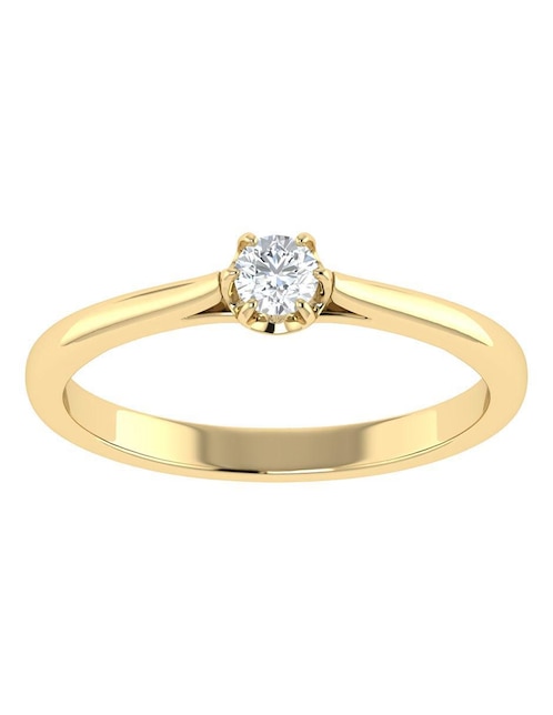 Argolla de oro amarillo 14 k diamante Argolla de oro amarillo 14 k diamante