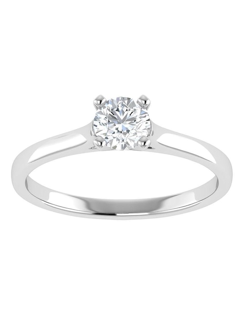 Argolla de oro blanco 14 k diamante Argolla de oro blanco 14 k diamante