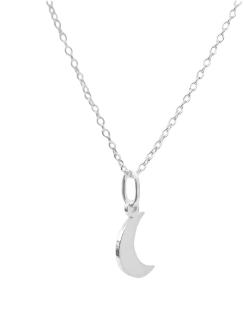 Collar con dije de luna Teresa Díaz Joyería Mexicana Universe de plata P925