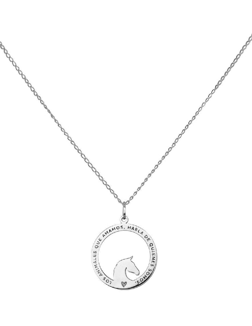 Collar con dije Teresa Díaz Joyería Mexicana de plata P 925