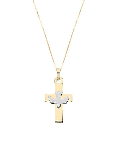 Collar con dije no aplica "de (si aplica)" cruz fonelli sin familia o colección "de" oro 14 k