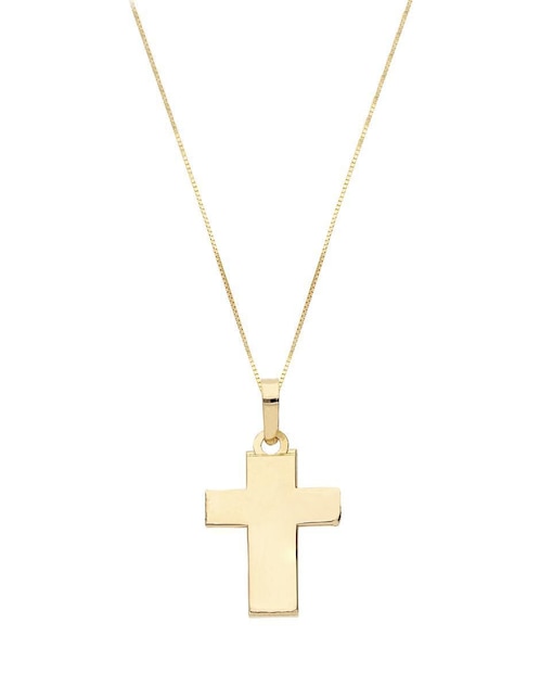 Collar con dije no aplica "de (si aplica)" cruz fonelli sin familia o colección "de" oro 14 k