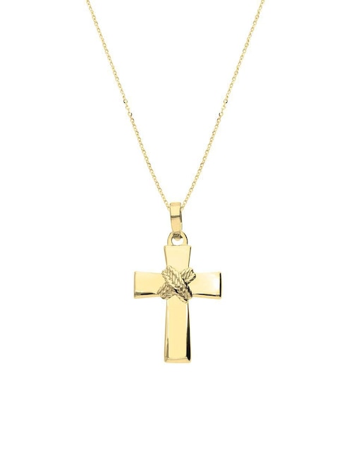 Collar con dije no aplica "de (si aplica)" cruz fonelli sin familia o colección "de" oro 10 k