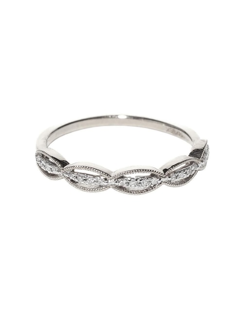 Anillo 14 k de oro diamante troquelado 1