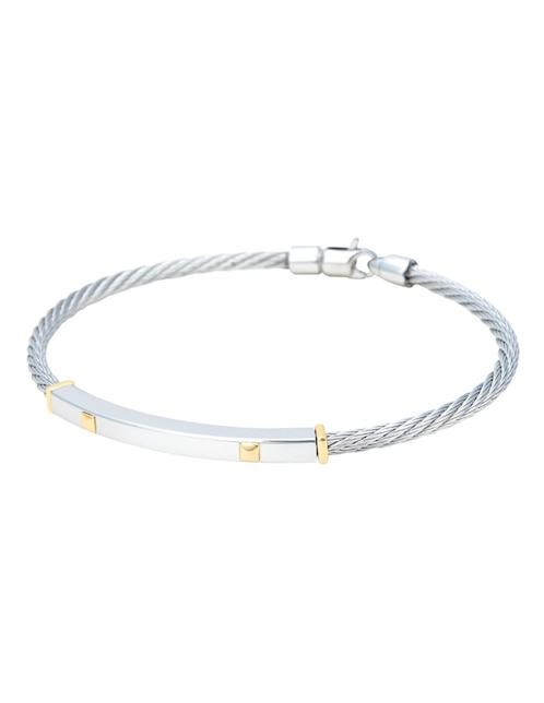 Brazalete Cristal Joyas 14 K con acabado liso