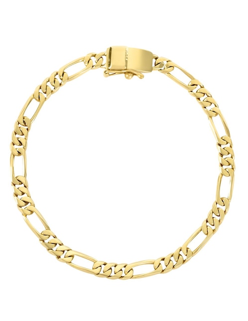 Pulsera Cristal Joyas de oro 14 K con acabado pulido