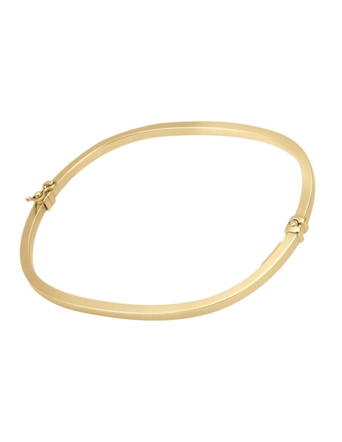 Brazalete Cristal Joyas de oro 14 K con acabado brillante