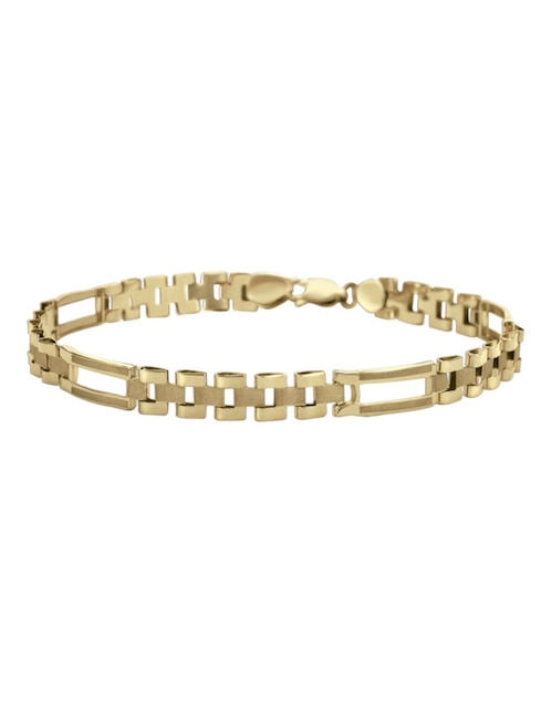 Pulsera Cristal Joyas de oro 14 K con acabado brillante