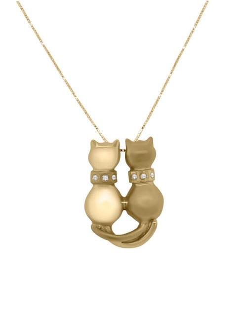 Colgante Y Dije de gato Fianelli erol de oro 14 K