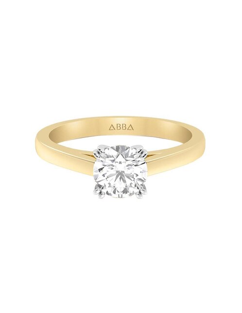 Anillo de compromiso de oro 14 K zirconia Anillo de compromiso de oro 14 K zirconia