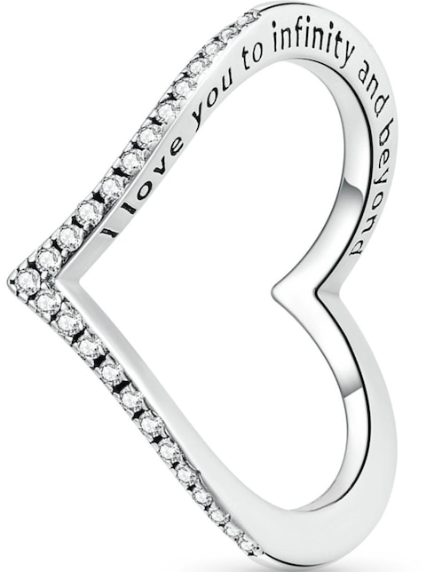 Anillo Moonberry I Love You To Infinity And Beyond P 925 de plata zirconia cúbica brillante