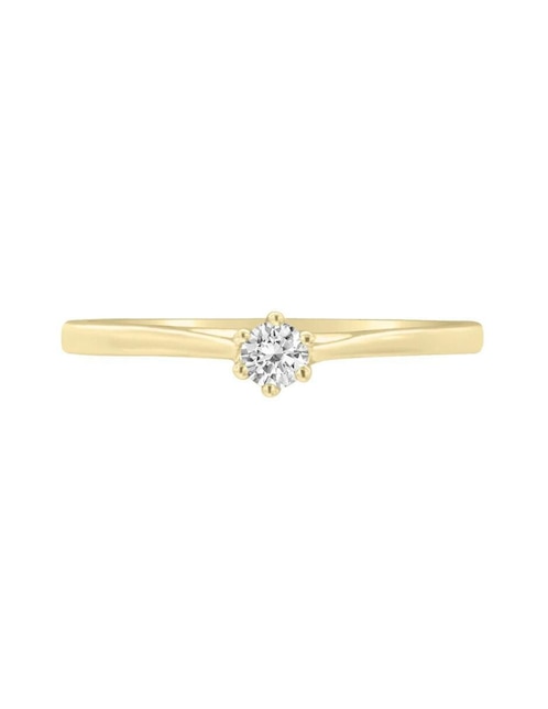 Anillo de compromiso "de" oro 14 k klamore fancella diamante