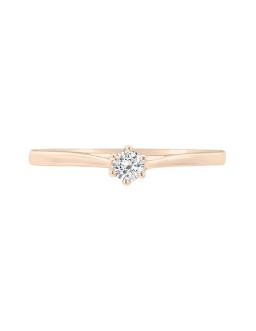 Anillo de compromiso de oro 14 k Fancella diamante 1