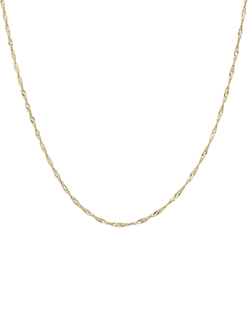Cadena Cristal Joyas de oro 14 K