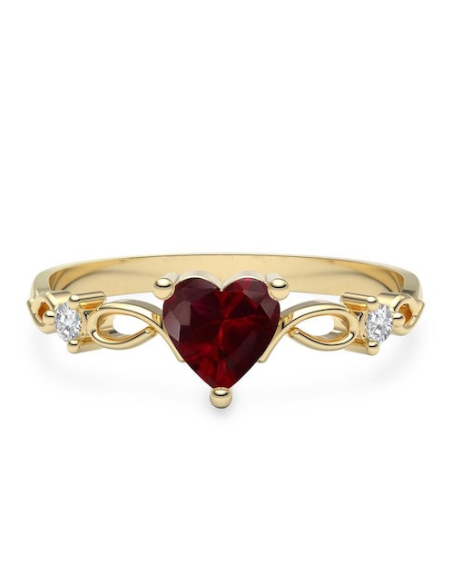 Anillo de compromiso "de" oro 10 k amelie joyas sin coleccion
sin coleccion rubí