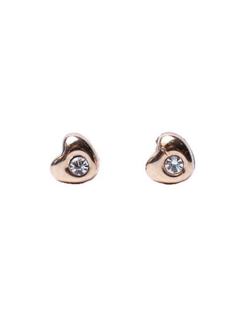 Broqueles de corazón Mardía con acabado pavé zirconia