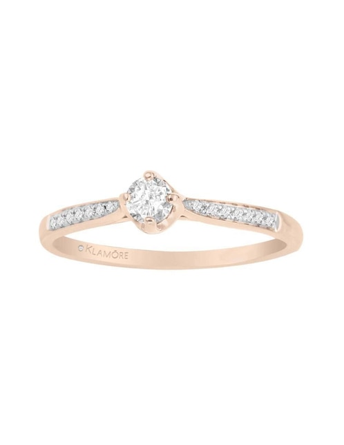 Anillo de compromiso de oro 14 k Florenza diamante 1