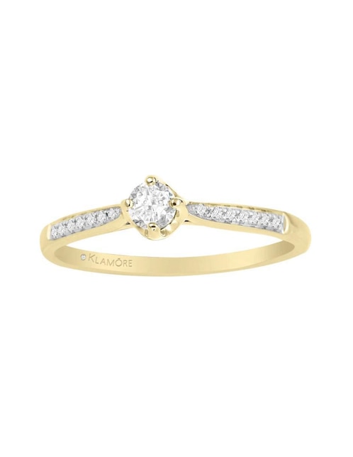 Anillo de compromiso de oro 14 k Florenza diamante 1