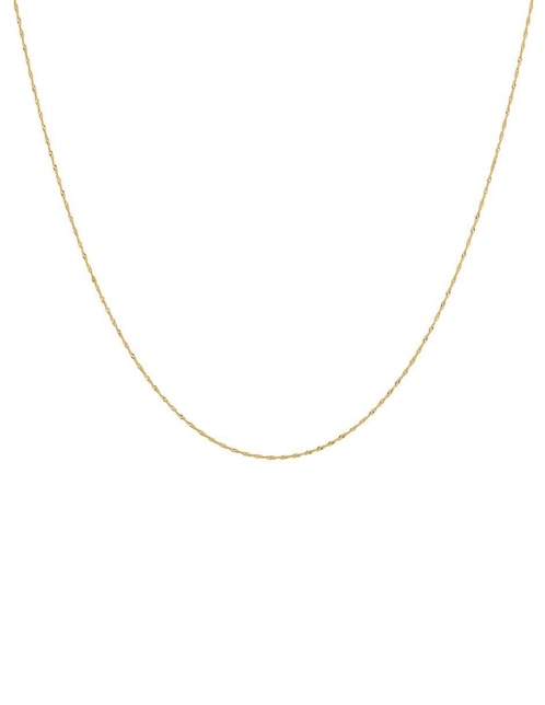 Cadena Cristal Joyas de oro amarillo 14 K