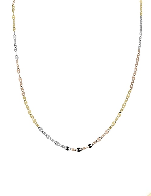 Cadena Cristal Joyas de oro amarillo 14 K