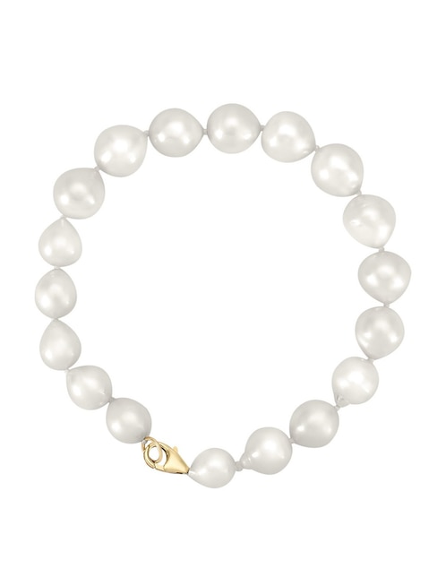Pulsera Cristal Joyas de oro 14 K con acabado brillante