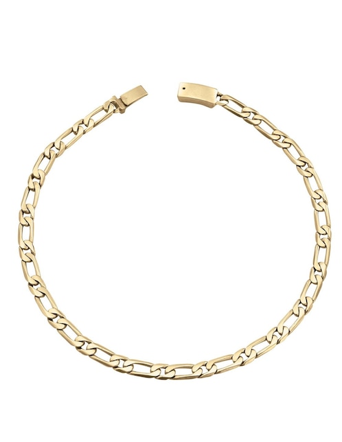 Pulsera de oro 14 K con acabado liso