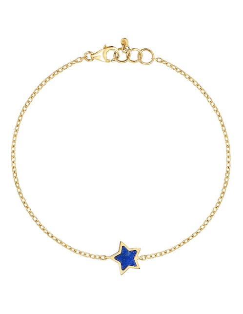 Pulsera Tous de oro amarillo con lapislázuli 14 k Xxs