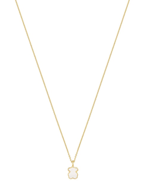 Collar de oso de oro amarillo 14 K