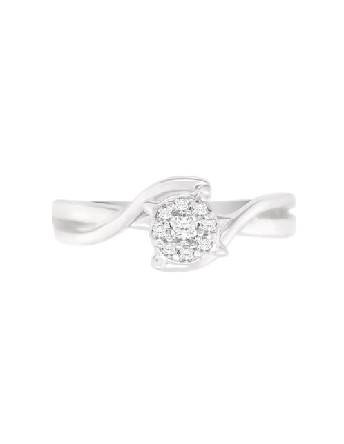 Anillo de compromiso de oro 14 k Klamore Vane diamante