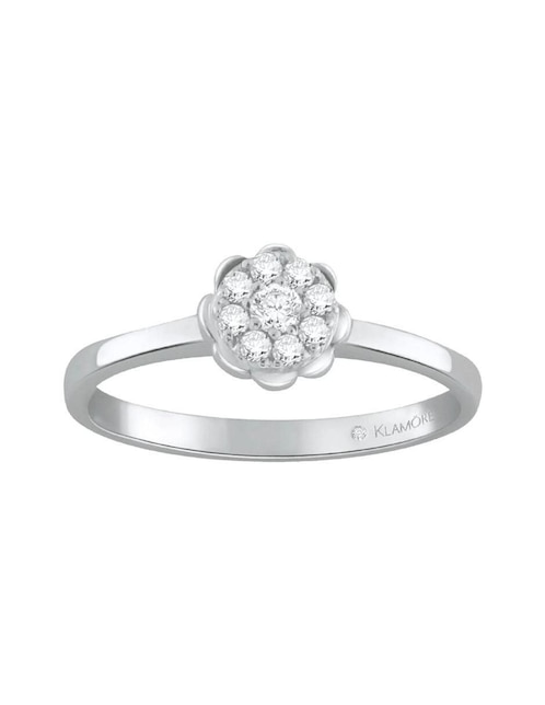 Anillo de compromiso de oro 14 k Klamore Ferne diamante