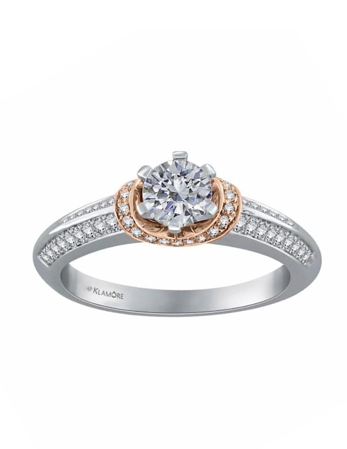 Anillo de compromiso de oro 14 k Klamore This is Love diamante