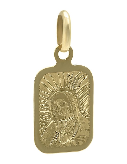 Medalla de virgen de guadalupe Cristal Joyas sin colección de oro 14 K
