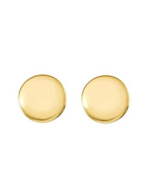 Broqueles redondos cristal Joyas de oro 14 K