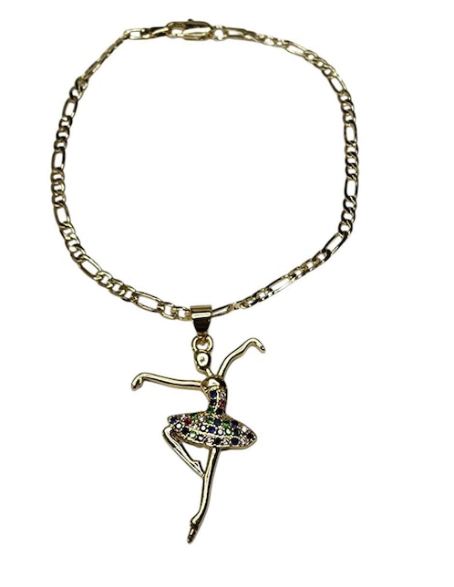 Pulsera Limerence by Claudia Herrera de oro laminado 14 k Ballet con acabado brillante