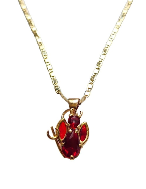 Collar diablo Limerence By Claudia Herrera Conciencia de oro laminado 14 K