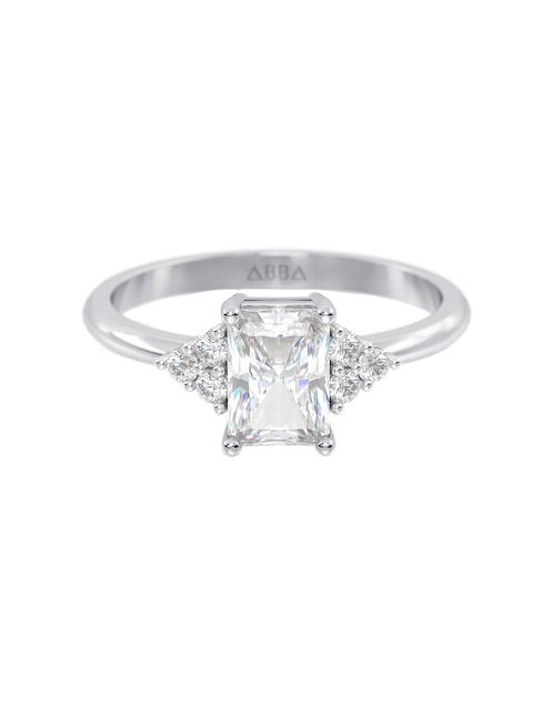 Anillo de compromiso de oro 14 k zirconia 1