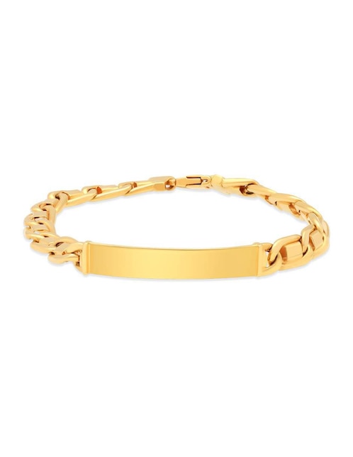 Pulsera de oro 14 k con acabado brillante