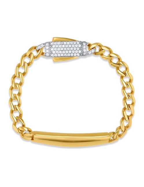 Pulsera Joyerías Bizzarro de oro amarillo 14 K con acabado brillante