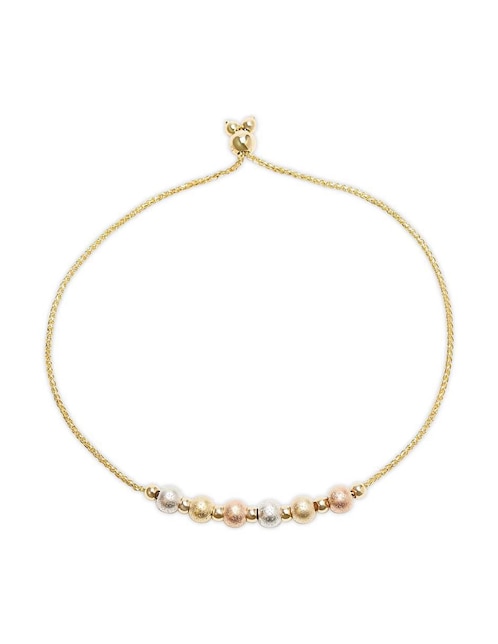Pulsera Joyerías Bizzarro de oro florentino 14 K con acabado brillante