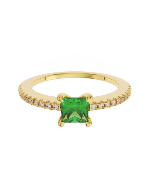 Anillo de compromiso de oro 14 k Eternidad zirconia 1