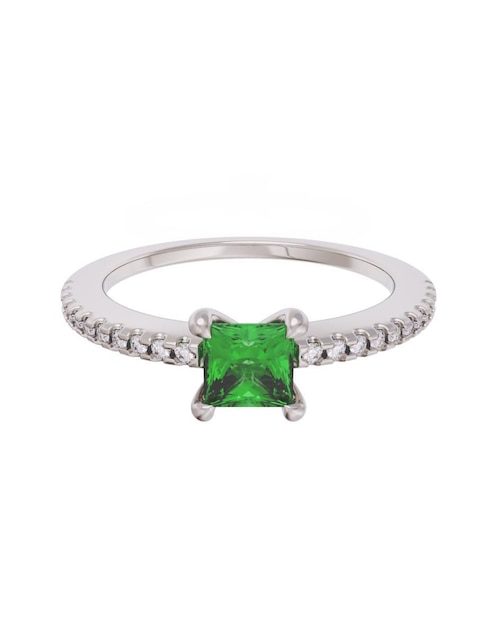 Anillo de compromiso de oro 14 k Eternidad zirconia 1