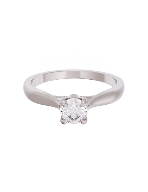 Anillo de compromiso de oro 14 k Eternidad zirconia 1