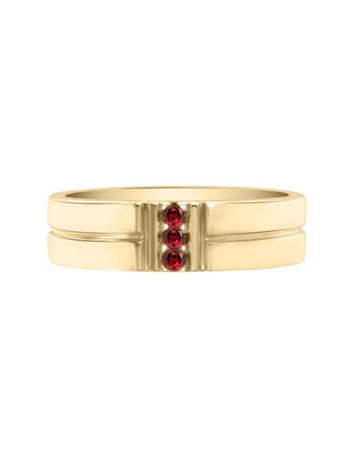 Anillo "de (si aplica)" redondo fascinare lionne no aplica 14 k "de" oro rubí brillante