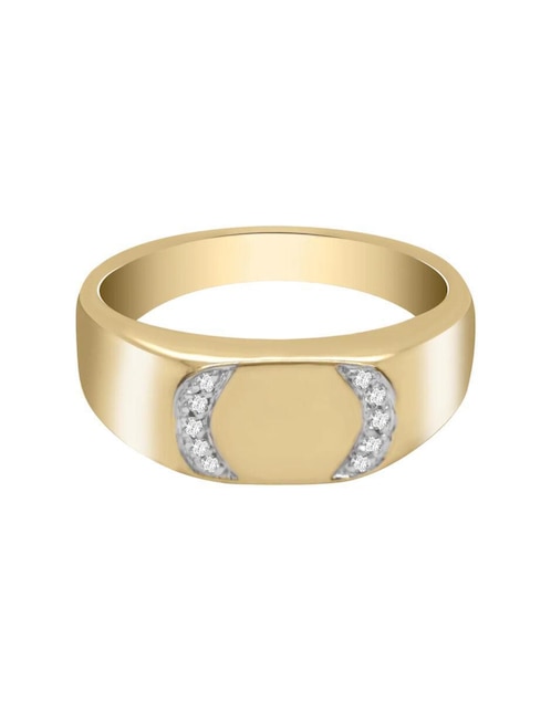 Anillo "de (si aplica)" redondo fianelli terra no aplica 14 k "de" oro diamante brillante