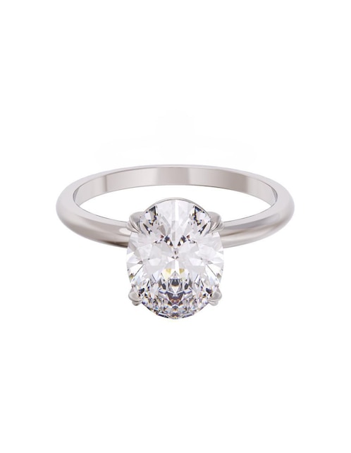 Anillo de compromiso de oro 14 k Eternidad zirconia 1