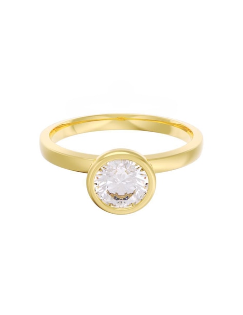 Anillo de compromiso "de" oro 14 k fonelli eternidad zirconia